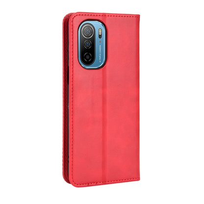 For Ulefone Note 13P Magnetic Buckle Retro Texture Leather Phone Case(Red) - OPPO Cases by buy2fix | Online Shopping UK | buy2fix