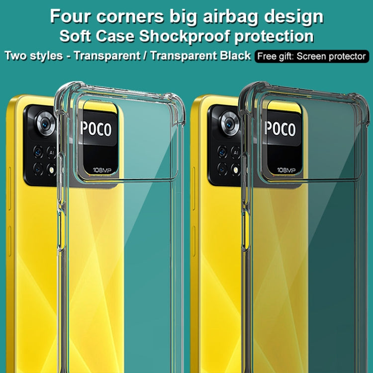 For Xiaomi Poco X4 Pro 5G Global imak TPU Phone Case with Screen Protector(Transparent) - Xiaomi Cases by imak | Online Shopping UK | buy2fix