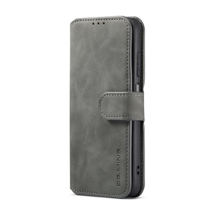 For Samsung Galaxy A13 4G DG.MING Retro Oil Edge Flip Leather Phone Case(Grey) - Galaxy Phone Cases by DG.MING | Online Shopping UK | buy2fix