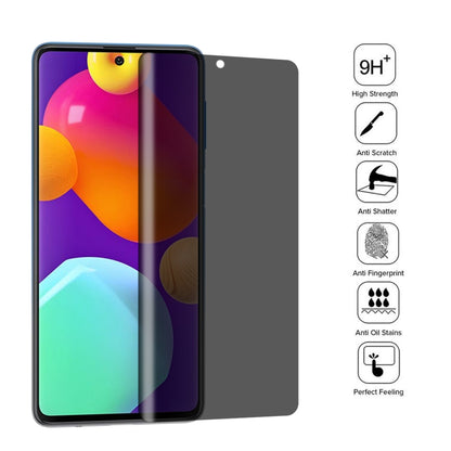 Full Cover Anti-peeping Tempered Glass Film For Samsung Galaxy M62 - Galaxy Tempered Glass by buy2fix | Online Shopping UK | buy2fix