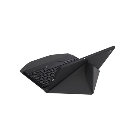 BM20 Diamond Texture Bluetooth Keyboard Leather Case with Triangle Back Support For Lenovo M10 Plus 10.3 inch TB-X606 / TB-X606F / TB-X606F(Black + Black) - Lenovo Keyboard by buy2fix | Online Shopping UK | buy2fix