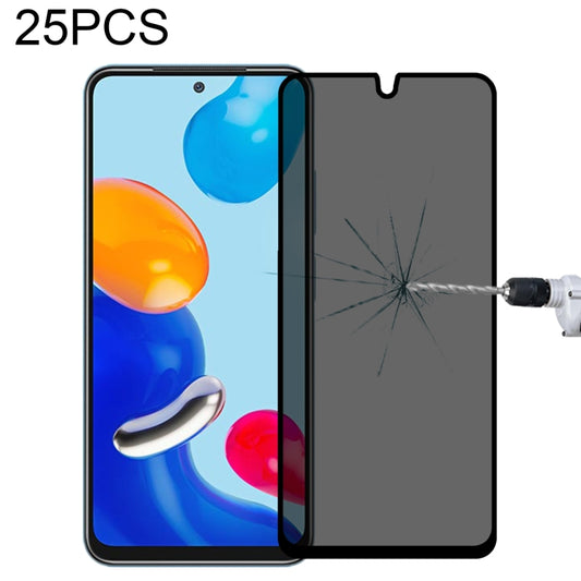 25 PCS Full Cover Anti-peeping Tempered Glass Film For Xiaomi Redmi Note 11 Global -  by buy2fix | Online Shopping UK | buy2fix