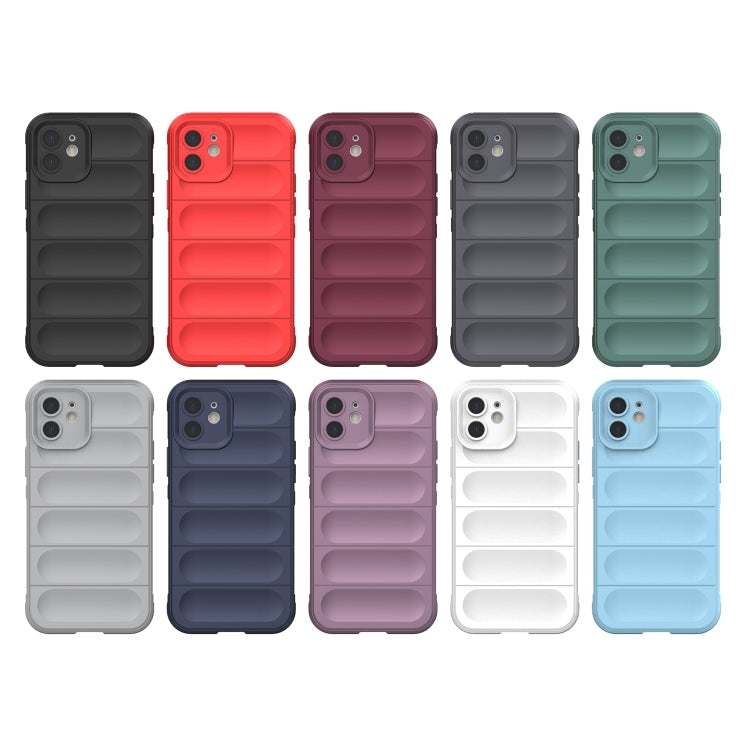 For iPhone 12 Magic Shield TPU + Flannel Phone Case(White) - iPhone 12 / 12 Pro Cases by buy2fix | Online Shopping UK | buy2fix