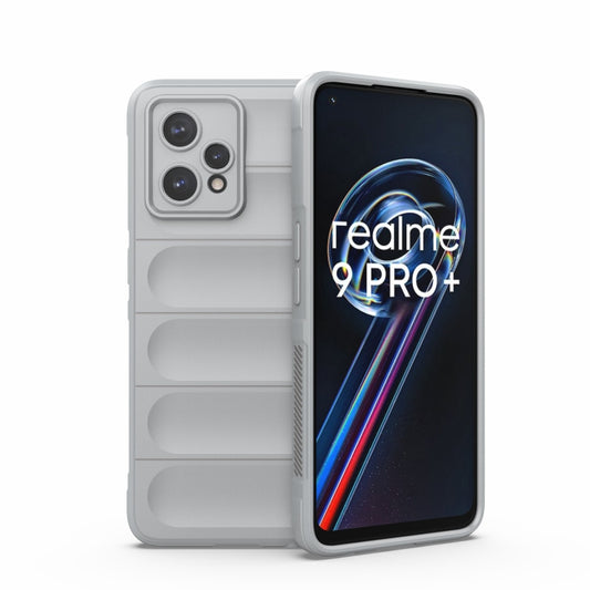 For OPPO Realme 9 Pro+ Magic Shield TPU + Flannel Phone Case(Grey) - Realme Cases by buy2fix | Online Shopping UK | buy2fix