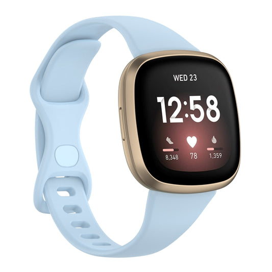 For Fitbit Versa 4 / Versa 3 / Sense Universal TPU Watch Band, Size:L(Lilac) - Watch Bands by buy2fix | Online Shopping UK | buy2fix