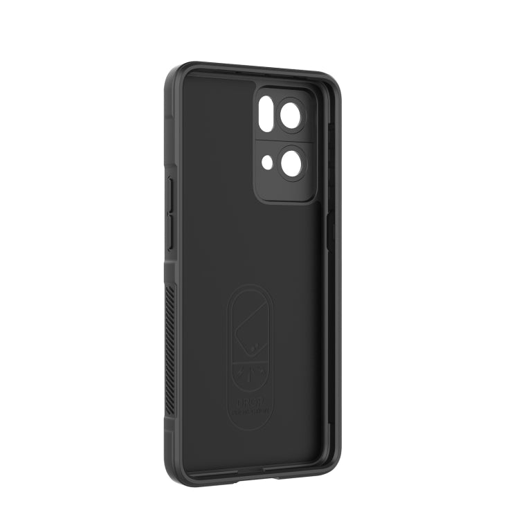 For OPPO Reno7 Pro 5G Magic Shield TPU + Flannel Phone Case(White) - OPPO Cases by buy2fix | Online Shopping UK | buy2fix