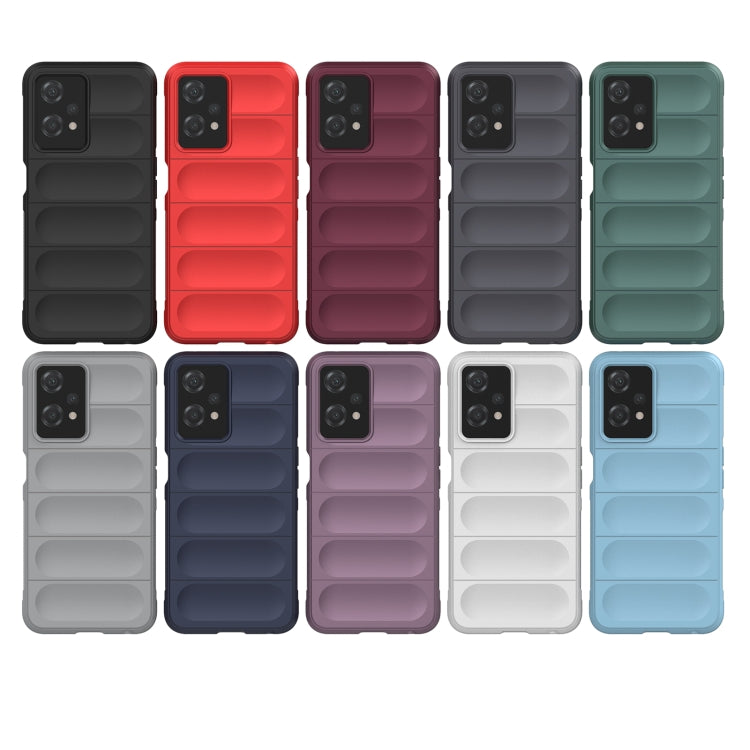 For Realme 9 Pro / Realme V25 5G / Realme 9 5G EU Version Magic Shield TPU + Flannel Phone Case(Grey) - Realme Cases by buy2fix | Online Shopping UK | buy2fix