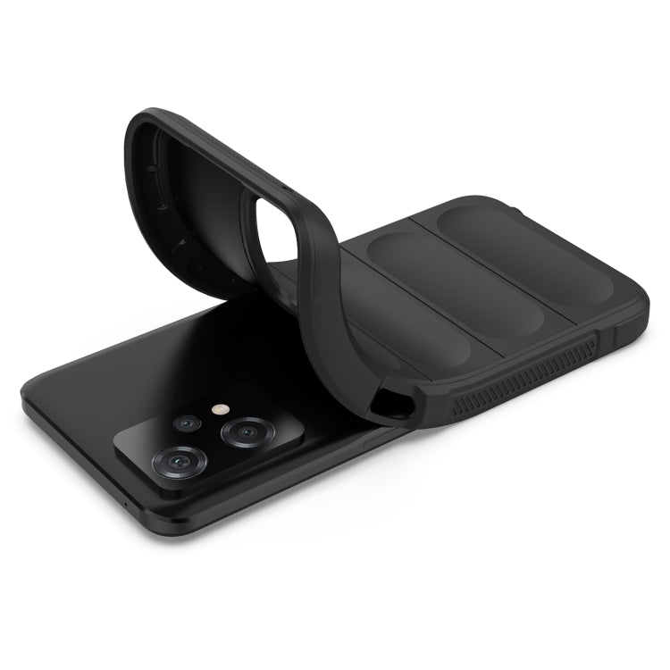 For Realme 9 Pro / Realme V25 5G / Realme 9 5G EU Version Magic Shield TPU + Flannel Phone Case(Grey) - Realme Cases by buy2fix | Online Shopping UK | buy2fix