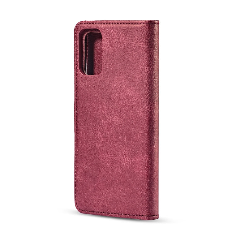 For Galaxy S20+ DG.MING Crazy Horse Texture Flip Detachable Magnetic Leather Case with Holder & Card Slots & Wallet(Red) - Galaxy Phone Cases by DG.MING | Online Shopping UK | buy2fix