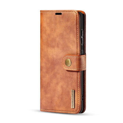 For Galaxy A71 DG.MING Crazy Horse Texture Flip Detachable Magnetic Leather Case with Holder & Card Slots & Wallet(Brown) - Galaxy Phone Cases by DG.MING | Online Shopping UK | buy2fix