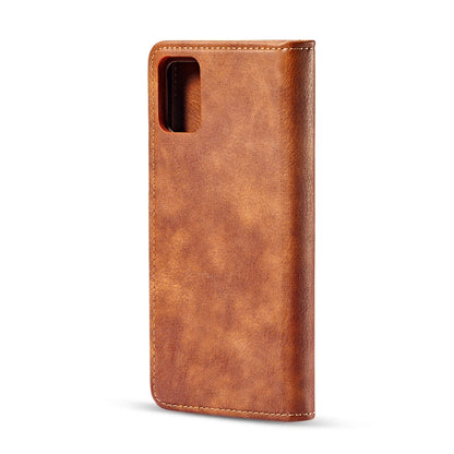 For Galaxy A71 DG.MING Crazy Horse Texture Flip Detachable Magnetic Leather Case with Holder & Card Slots & Wallet(Brown) - Galaxy Phone Cases by DG.MING | Online Shopping UK | buy2fix