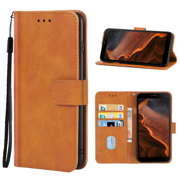 For Doogee S61/S61 Pro Leather Phone Case(Brown) - Doogee Cases by buy2fix | Online Shopping UK | buy2fix