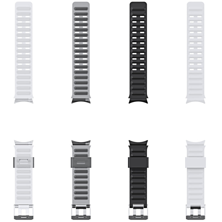 For Samsung Galaxy Watch5 Pro 45mm/5 44mm/5 40mm Silicone Strap Watch Band(Black) - Watch Bands by buy2fix | Online Shopping UK | buy2fix