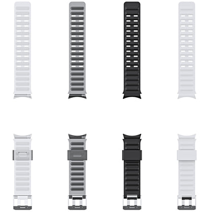 For Samsung Galaxy Watch5 Pro 45mm/5 44mm/5 40mm Silicone Strap Watch Band(Black) - Watch Bands by buy2fix | Online Shopping UK | buy2fix