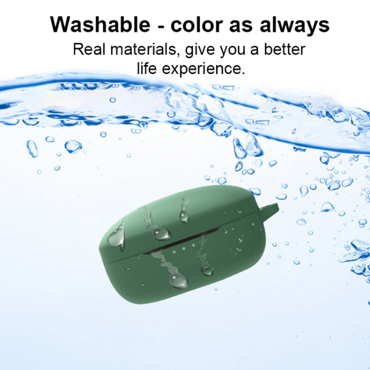 Pure Color Bluetooth Earphone Silicone Case For Anker Soundcore Life P2 Mini(Dark Green) - Other Earphone Case by buy2fix | Online Shopping UK | buy2fix