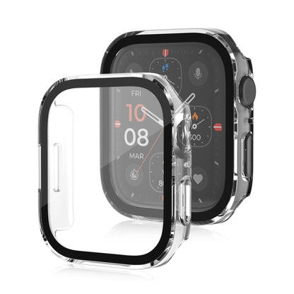 Life Waterproof Frosted 2 in 1 PC Frame + Tempered Glass Protective Case For Apple Watch Series 6 / 5 / 4 / SE 44mm(Transparent) - Watch Cases by buy2fix | Online Shopping UK | buy2fix