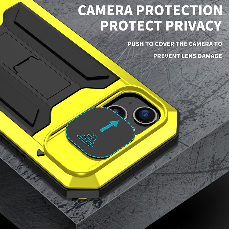 For iPhone 14 Plus R-JUST Shockproof Life Waterproof Dust-proof Case (Yellow) - iPhone 14 Plus Cases by R-JUST | Online Shopping UK | buy2fix