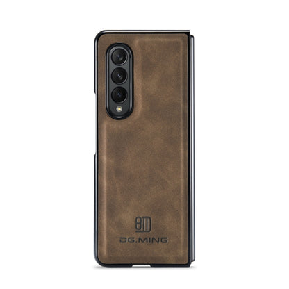 For Samsung Galaxy Z Fold4 DG.MING M1 Series 3-Fold Multi Card Wallet  Phone Case(Coffee) - Galaxy Z Fold4 5G Cases by DG.MING | Online Shopping UK | buy2fix