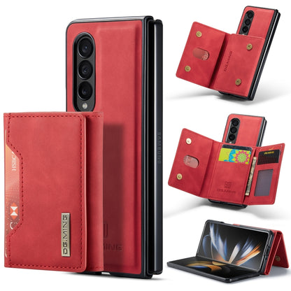 For Samsung Galaxy Z Fold3 5G DG.MING M2 Series 3-Fold Multi Card Bag Phone Case(Red) - Galaxy Phone Cases by DG.MING | Online Shopping UK | buy2fix