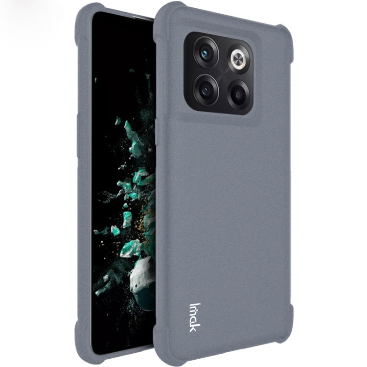 For OnePlus 10T 5G / Ace Pro 5G imak All-inclusive Shockproof Airbag TPU Phone Case(Matte Grey) - OnePlus Cases by imak | Online Shopping UK | buy2fix