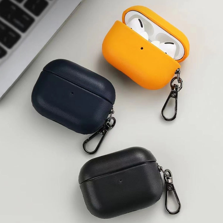 For Apple AirPods Pro PU Leather Wireless Bluetooth Earphone Protective Case(Wisteria) - For AirPods Pro by buy2fix | Online Shopping UK | buy2fix