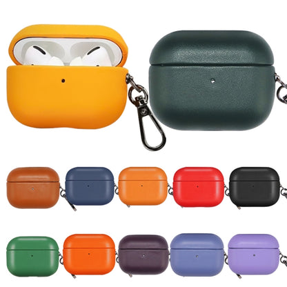 For Apple AirPods Pro 2 PU Leather Wireless Bluetooth Earphone Protective Case(Wisteria) - For AirPods Pro 2 by buy2fix | Online Shopping UK | buy2fix