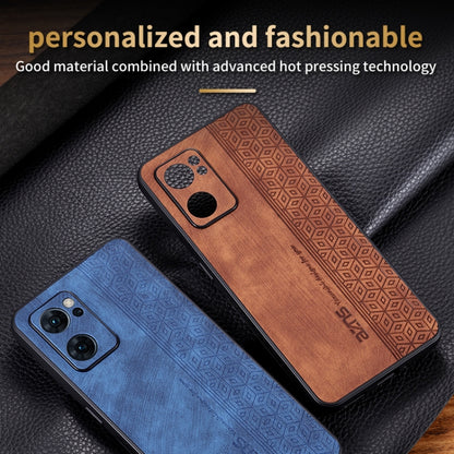 For OPPO Reno7 5G AZNS 3D Embossed Skin Feel Phone Case(Black) - OPPO Cases by AZNS | Online Shopping UK | buy2fix