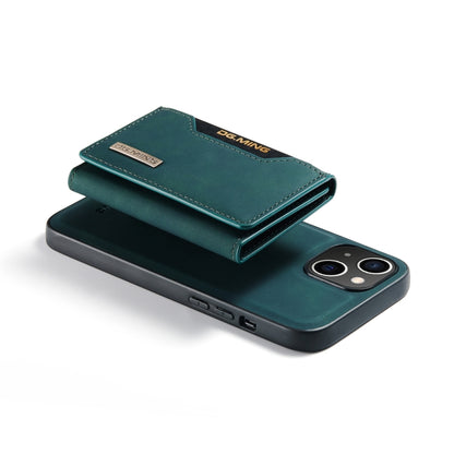 For iPhone 14 Plus DG.MING M2 Series 3-Fold Card Bag Leather Case(Green) - iPhone 14 Plus Cases by DG.MING | Online Shopping UK | buy2fix