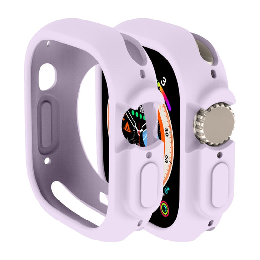 For Apple Watch Ultra 49mm Candy TPU Protective Case(Purple) - Watch Cases by buy2fix | Online Shopping UK | buy2fix