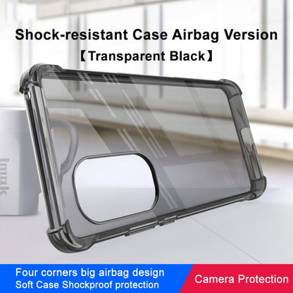 For Motorola Edge 2022 5G imak Shockproof Airbag TPU Phone Case(Transparent Black) - Motorola Cases by imak | Online Shopping UK | buy2fix