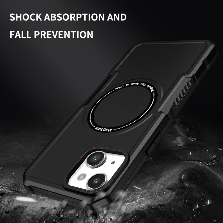 For iPhone 13 MagSafe Shockproof Armor Phone Case(Black) - iPhone 13 Cases by buy2fix | Online Shopping UK | buy2fix