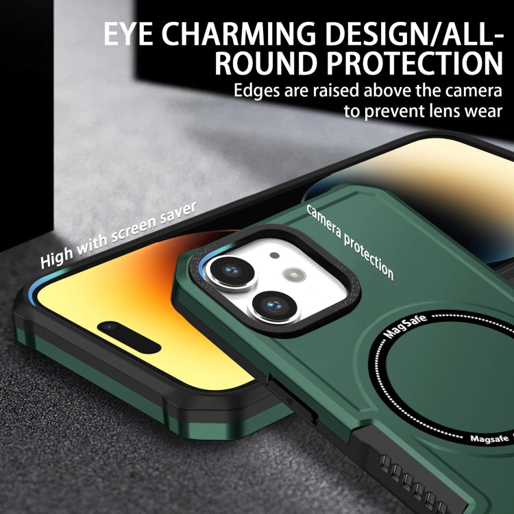 For iPhone 11 MagSafe Shockproof Armor Phone Case(Dark Green) - iPhone 11 Cases by buy2fix | Online Shopping UK | buy2fix