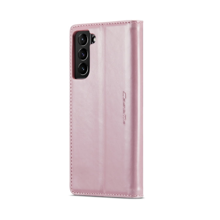 For Samsung Galaxy S22+ 5G CaseMe 003 Crazy Horse Texture Leather Phone Case(Rose Gold) - Galaxy S22+ 5G Cases by CaseMe | Online Shopping UK | buy2fix