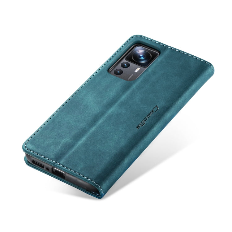 For Xiaomi 12T / 12T Pro CaseMe 013 Multifunctional Horizontal Flip Leather Phone Case(Blue) - Xiaomi Cases by CaseMe | Online Shopping UK | buy2fix