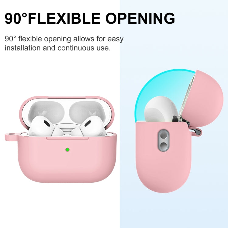 For AirPods Pro 2 Thickened One-piece Shockproof Earphone Case(Light Pink) - For AirPods Pro 2 by buy2fix | Online Shopping UK | buy2fix