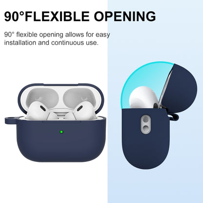 For AirPods Pro 2 Thickened One-piece Shockproof Earphone Case(Midnight Blue) - For AirPods Pro 2 by buy2fix | Online Shopping UK | buy2fix