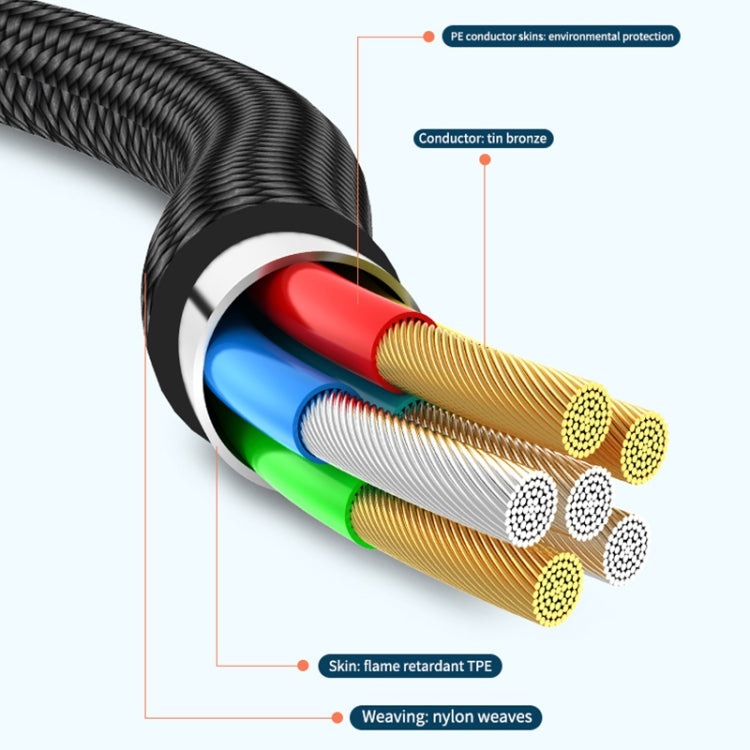 ADC-008 66W USB to USB-C/Type-C + 8 Pin + Micro USB 3 in 1 Fully Compatible Fast Charge Data Cable, Length:2m - Multifunction Cable by buy2fix | Online Shopping UK | buy2fix