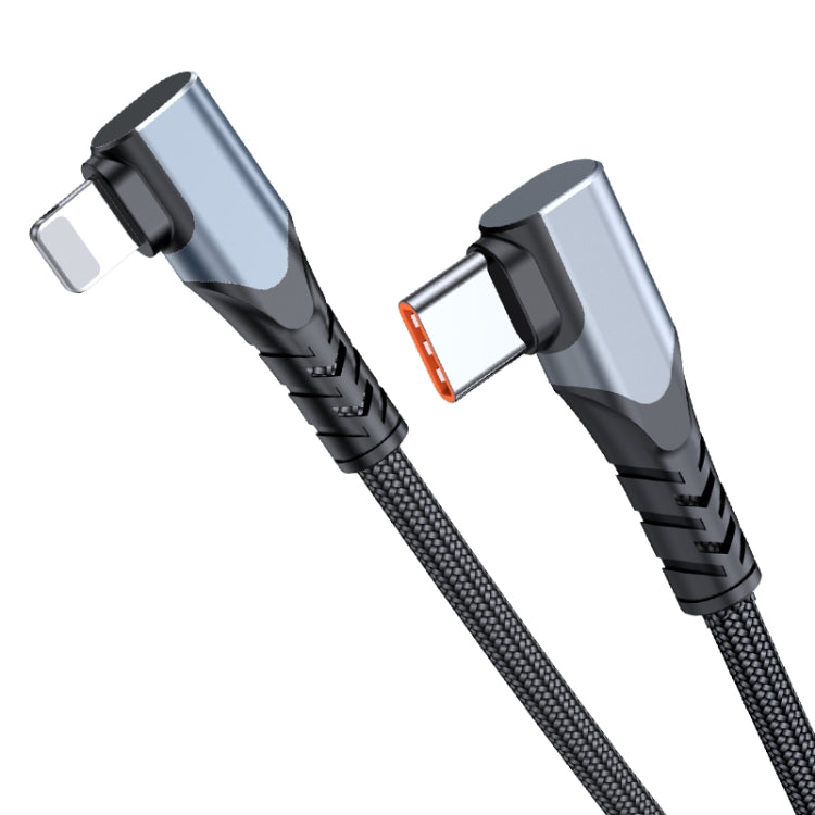 ADC-009 20W USB-C/Type-C to 8 Pin Double Elbow Data Cable, Length:1m - 2 in 1 Cable by buy2fix | Online Shopping UK | buy2fix