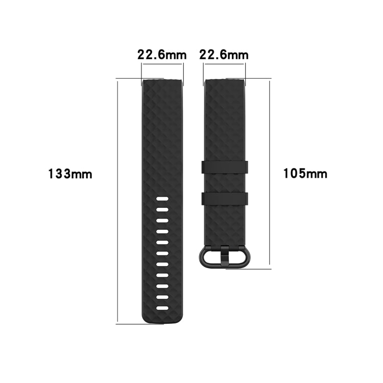 Color Buckle TPU Wrist Strap Watch Band for Fitbit Charge 4 / Charge 3 / Charge 3 SE, Size: L(Light Purple) - Watch Bands by buy2fix | Online Shopping UK | buy2fix