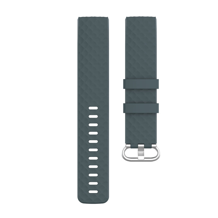 18mm Silver Color Buckle TPU Wrist Strap Watch Band for Fitbit Charge 4 / Charge 3 / Charge 3 SE, Size: L(Rock Teal) - Watch Bands by buy2fix | Online Shopping UK | buy2fix