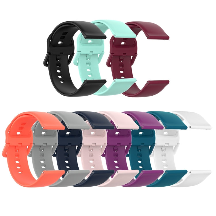 23mm Color Buckle Silicone Wrist Strap Watch Band for Fitbit Versa 2 / Versa / Versa Lite / Blaze, Size: S(White) - Watch Bands by buy2fix | Online Shopping UK | buy2fix