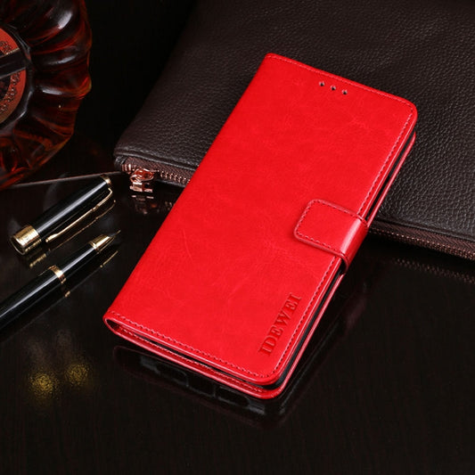 For Huawei P40 Pro+ idewei Crazy Horse Texture Horizontal Flip Leather Case with Holder & Card Slots & Wallet(Red) - Huawei Cases by idewei | Online Shopping UK | buy2fix