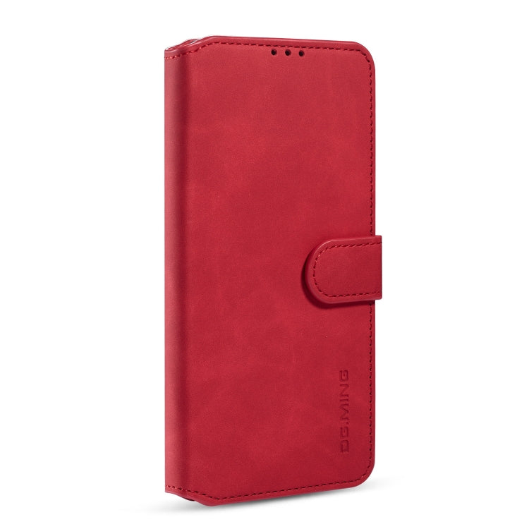 For Galaxy A31 DG.MING Retro Oil Side Horizontal Flip Case with Holder & Card Slots & Wallet(Red) - Galaxy Phone Cases by DG.MING | Online Shopping UK | buy2fix