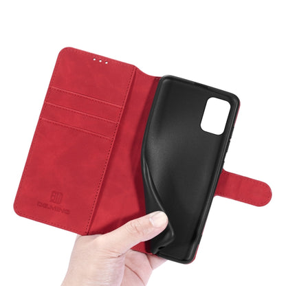 For Galaxy A31 DG.MING Retro Oil Side Horizontal Flip Case with Holder & Card Slots & Wallet(Red) - Galaxy Phone Cases by DG.MING | Online Shopping UK | buy2fix