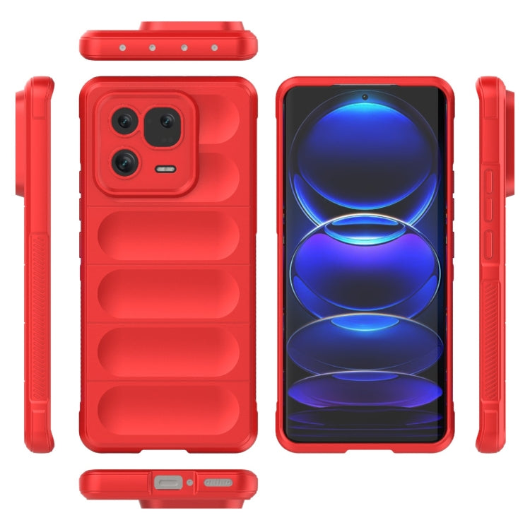 For Xiaomi 13 Pro 5G Magic Shield TPU + Flannel Phone Case(Dark Blue) - 13 Pro Cases by buy2fix | Online Shopping UK | buy2fix