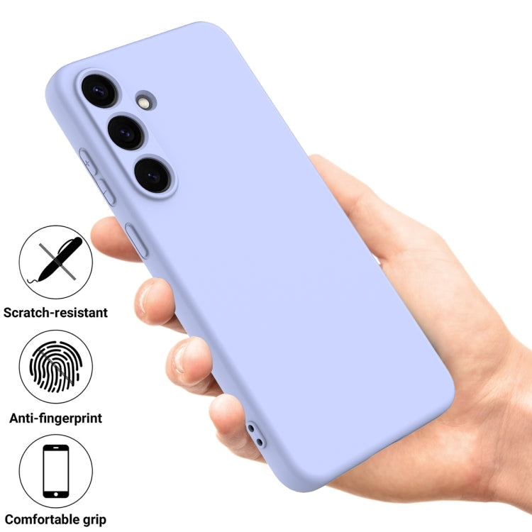 For Samsung Galaxy S25+ 5G Color Liquid Silicone Phone Case(Purple) - Galaxy S25+ 5G Cases by buy2fix | Online Shopping UK | buy2fix