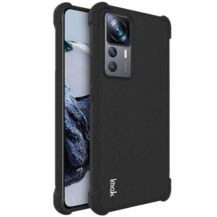 For Xiaomi 12T Pro 5G imak Shockproof Airbag TPU Phone Case(Matte Black) - Xiaomi Cases by imak | Online Shopping UK | buy2fix