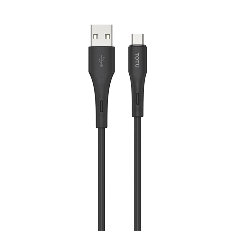 TOTU BM-007 Skin Sense Series USB to Micro-USB Silicone Data Cable, Length:2m(Black) - Micro USB Cable by TOTUDESIGN | Online Shopping UK | buy2fix