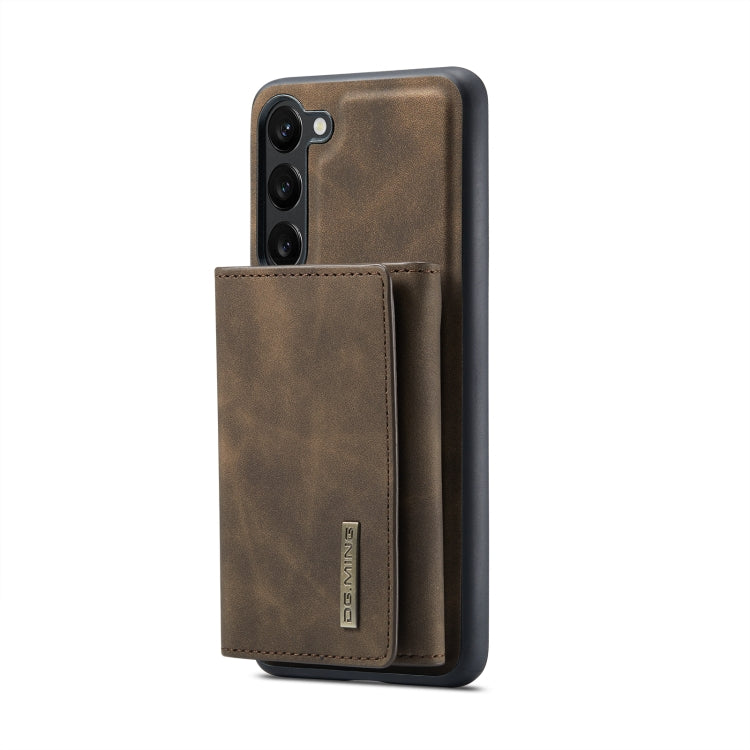 For Samsung Galaxy S23+ 5G DG.MING M1 Series 3-Fold Multi Card Wallet  Phone Case(Coffee) - Galaxy S23+ 5G Cases by DG.MING | Online Shopping UK | buy2fix