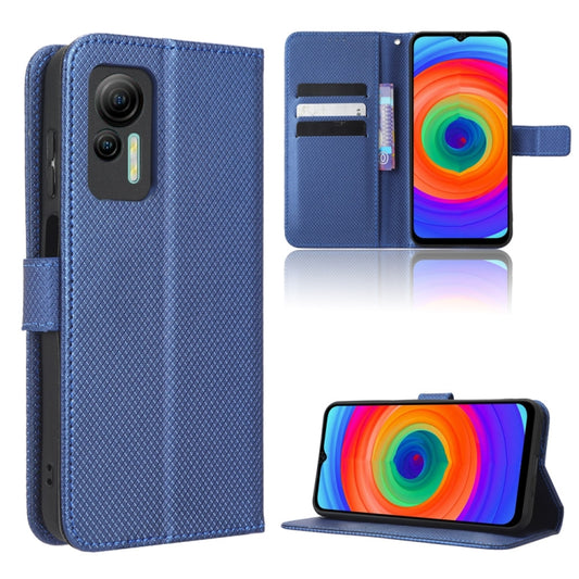 For Ulefone Note 14 Diamond Texture Leather Phone Case(Blue) - Ulefone Cases by buy2fix | Online Shopping UK | buy2fix